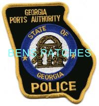 GEORGIA,GEORGIA PORTS AUTHORITY POLICE 2 STATE SHAPED_wm
